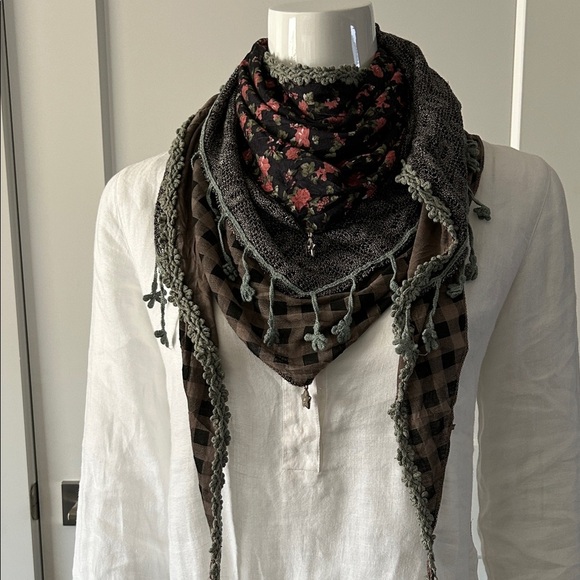 Boho Scarf Shawl 3 Layer - Picture 2 of 11